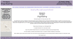 Desktop Screenshot of fortwaynepsychiatry.com